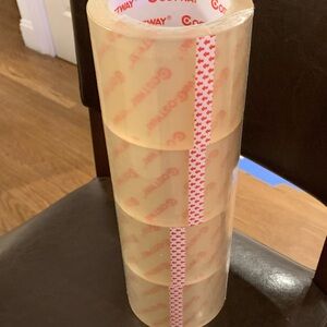 Costway Clear Packing Tape Selling as a SET of FOUR BIG ROLLS